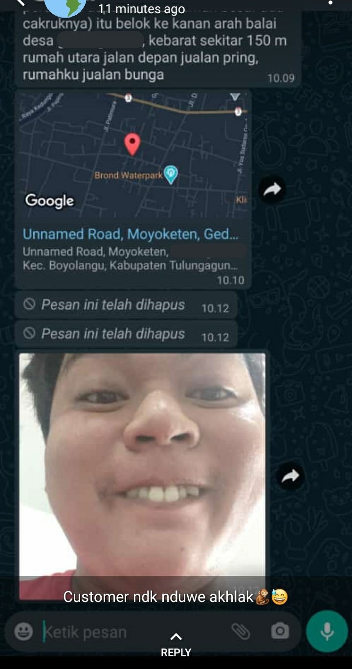 Chat jenaka kurir minta petunjuk letak rumah ini balasannya Bikin Tepok Jidat Chat jenaka kurir minta petunjuk letak rumah ini balasannya Bikin Tepok Jidat