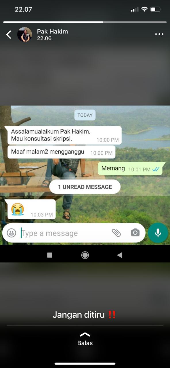 Balasan chat terlalu jujur dari dosen ini bikin anda gagal paham Balasan chat terlalu jujur dari dosen ini bikin anda gagal paham