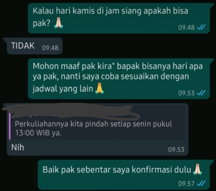 Balasan chat terlalu jujur dari dosen ini bikin anda gagal paham Balasan chat terlalu jujur dari dosen ini bikin anda gagal paham