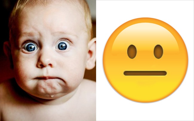 &#91;Bikin Gemes&#93; - 10 Ekspresi Lucu Wajah bayi saat menirukan Emojis Chat