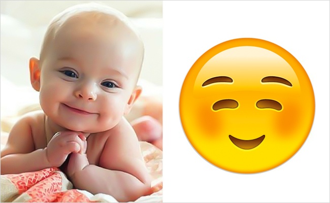 &#91;Bikin Gemes&#93; - 10 Ekspresi Lucu Wajah bayi saat menirukan Emojis Chat