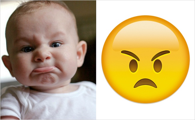 &#91;Bikin Gemes&#93; - 10 Ekspresi Lucu Wajah bayi saat menirukan Emojis Chat