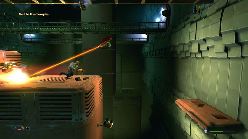 Rochard : Bermain-main dengan Gravitasi dalam side-scrolling 2D