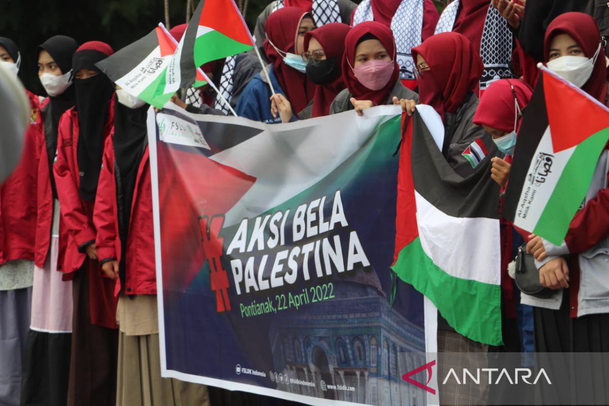 Ribuan Umat Muslim Kepung Tugu Kujang Minta Presiden Bantu Gaza
