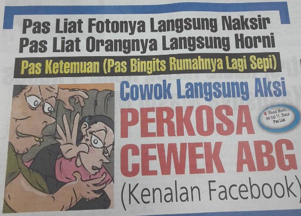 7 Judul koran 'asmara berujung pidana' ini kocaknya bikin ketawa lepas