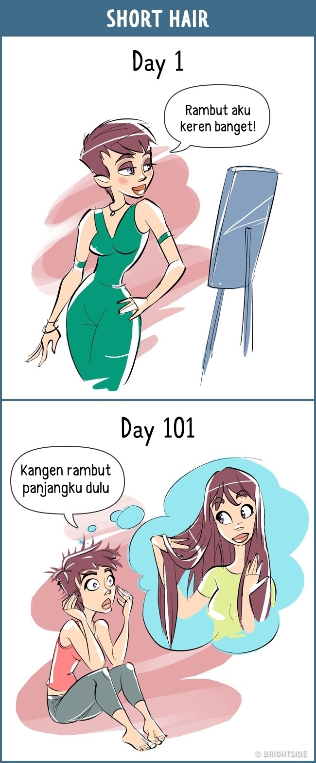 12 Komik tentang beda perilaku manusia di hari pertama vs ke-100