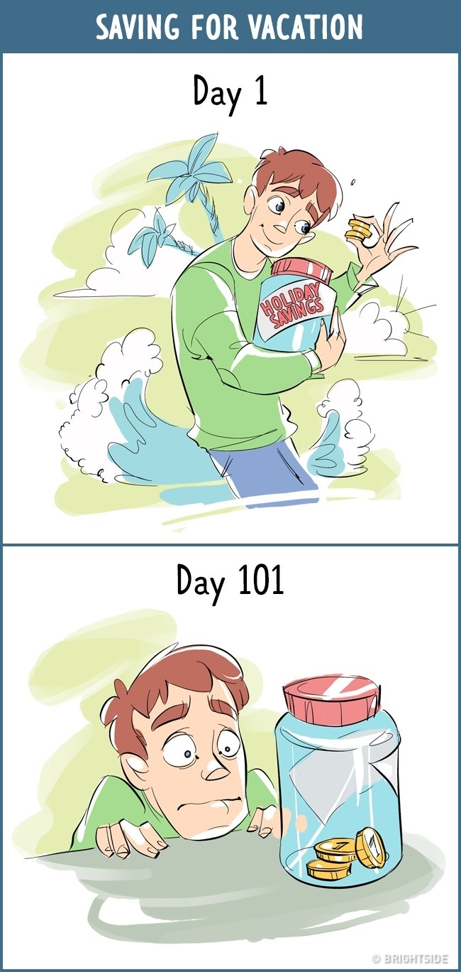 12 Komik tentang beda perilaku manusia di hari pertama vs ke-100
