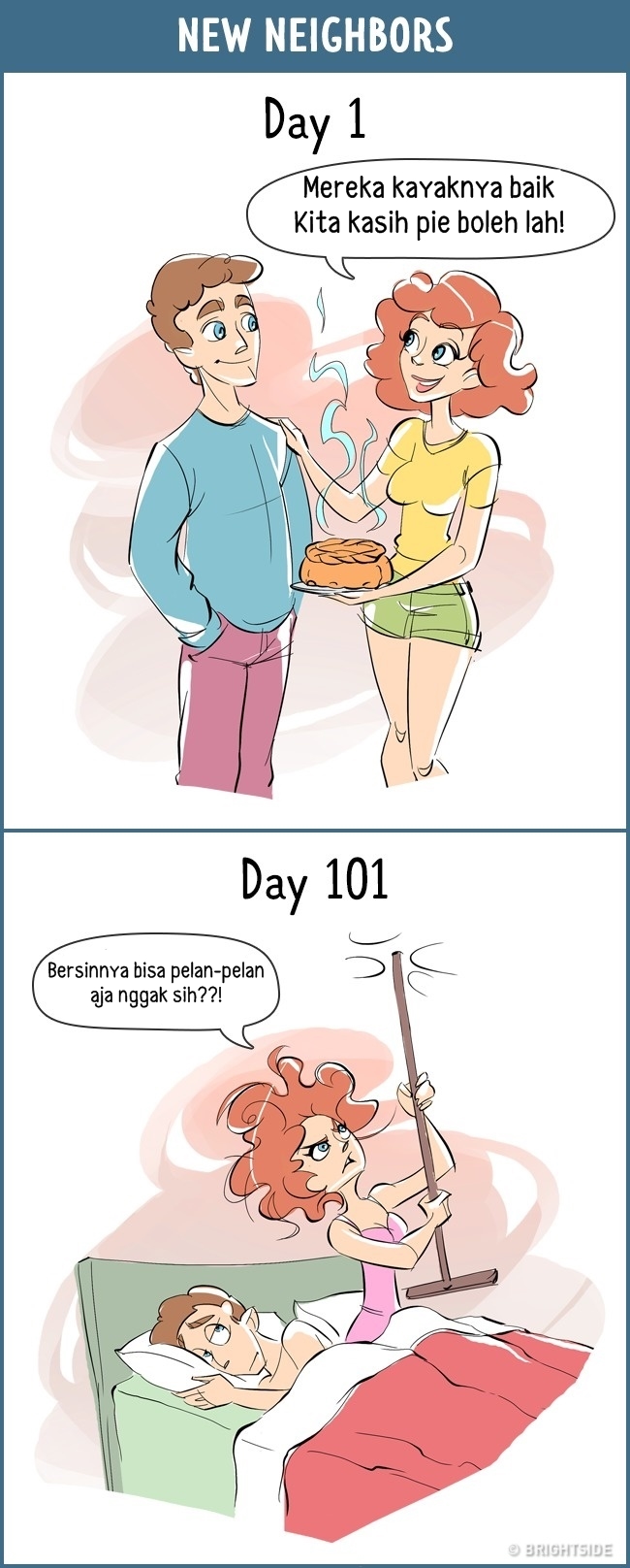 12 Komik tentang beda perilaku manusia di hari pertama vs ke-100