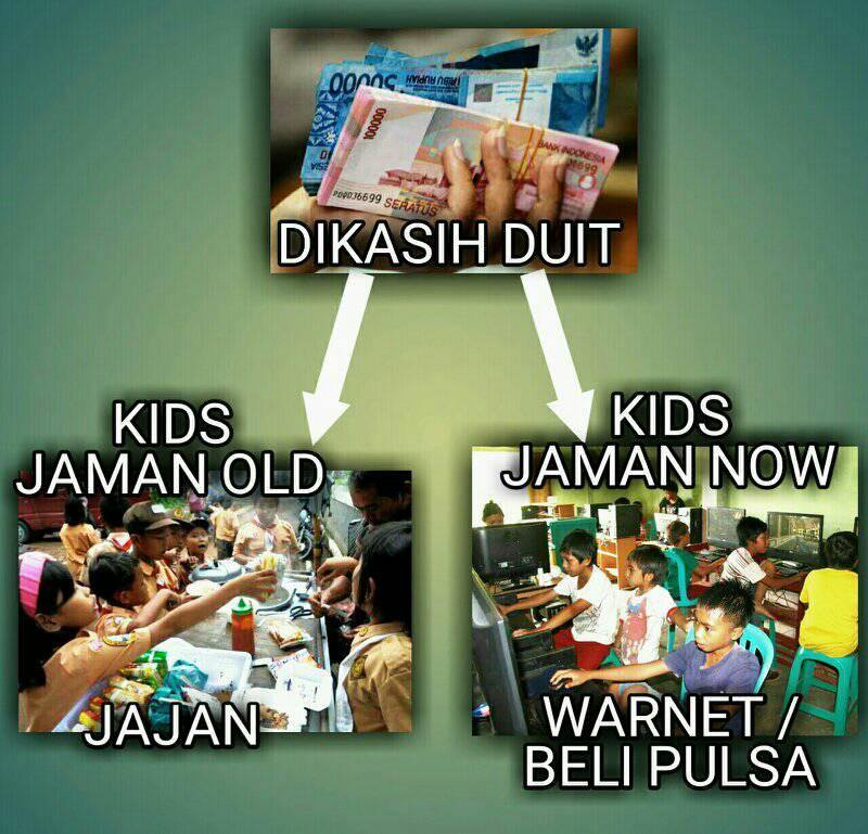 10 Meme 'jaman old vs jaman now' ini lucu dan juga bikin nostalgia