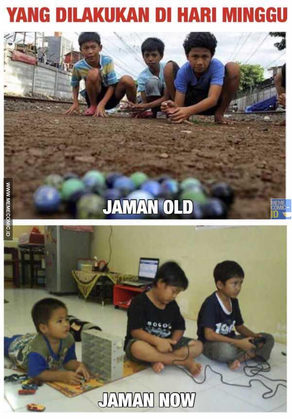 10 Meme 'jaman old vs jaman now' ini lucu dan juga bikin nostalgia
