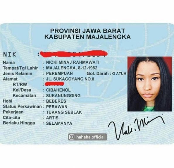Ini dia E-KTP Pesohor Dunia Made In Indonesia Gan 