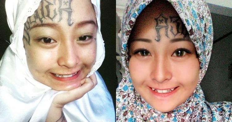 Viral mantan gadis punk yang kini  berhijab dengan tato  di 