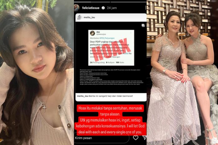 Felicia Tissue Mantan Kaesang Murka Difitnah Pernah Hamil hingga Gugurkan Bayi: Hoax!