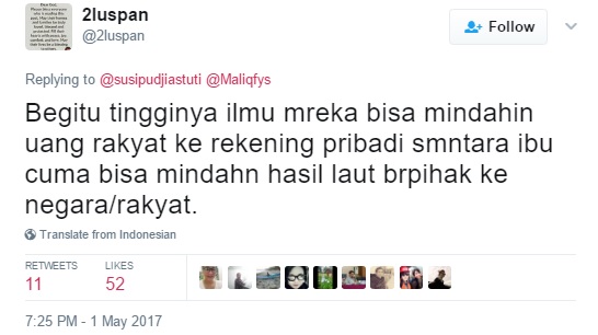 Disindir Bodoh, Balasan dari Menteri Susi Keren Banget!