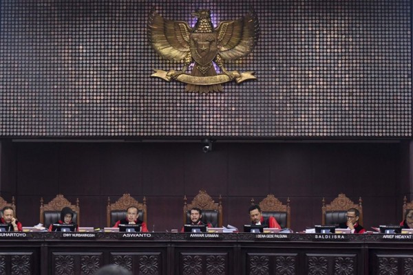 Majelis Hakim MK Tolak Perbaikan Permohonan BPN Prabowo-Sandiaga