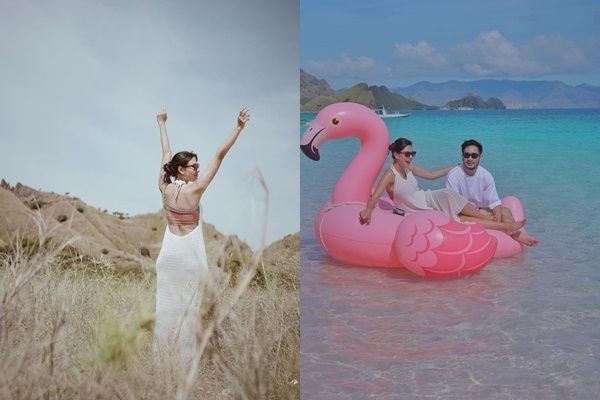 Potret Syahnaz Sadiqah Liburan di Labuan Bajo, Seru Menyelami Laut