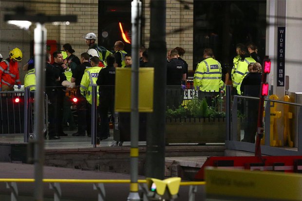 Knifeman shouts 'Allah Akbar' as 3 stabbed in Manchester attack terror probe launched