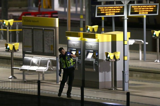 Knifeman shouts 'Allah Akbar' as 3 stabbed in Manchester attack terror probe launched