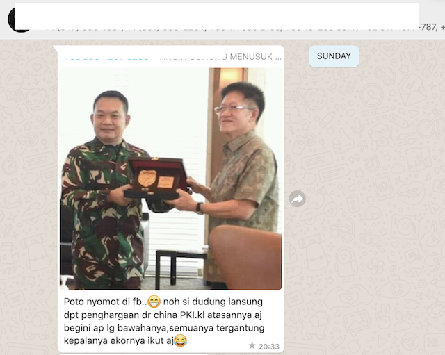 Foto Pangdam Jaya Dudung Dapat Penghargaan dari Komunis Tiongkok? Ini Faktanya