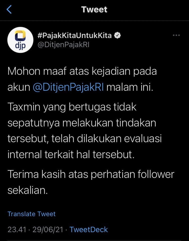 Miris! Akun DitjenPajak Terciduk Nonton Euro via Streaming Ilegal,Bikin Netizen Murka