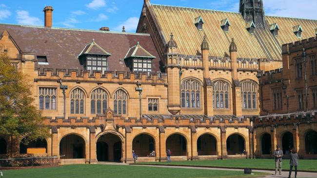 Racist graffiti has been found scrawled around the University of Sydney