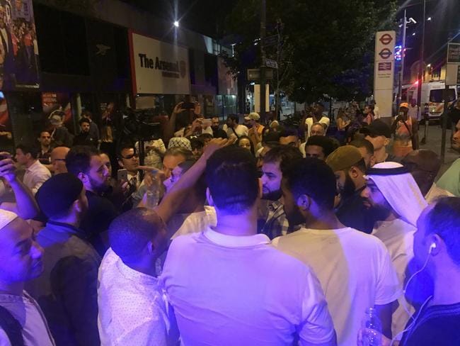 London Mosque: Vehicle crashes through pedestrians