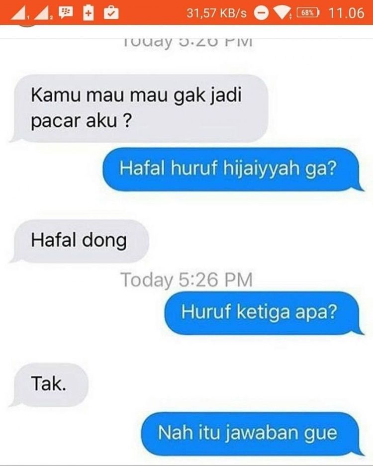 ADA YANG PERNAH NEMBAK DI CHAT TAPI DITOLAK DENGAN SADIS