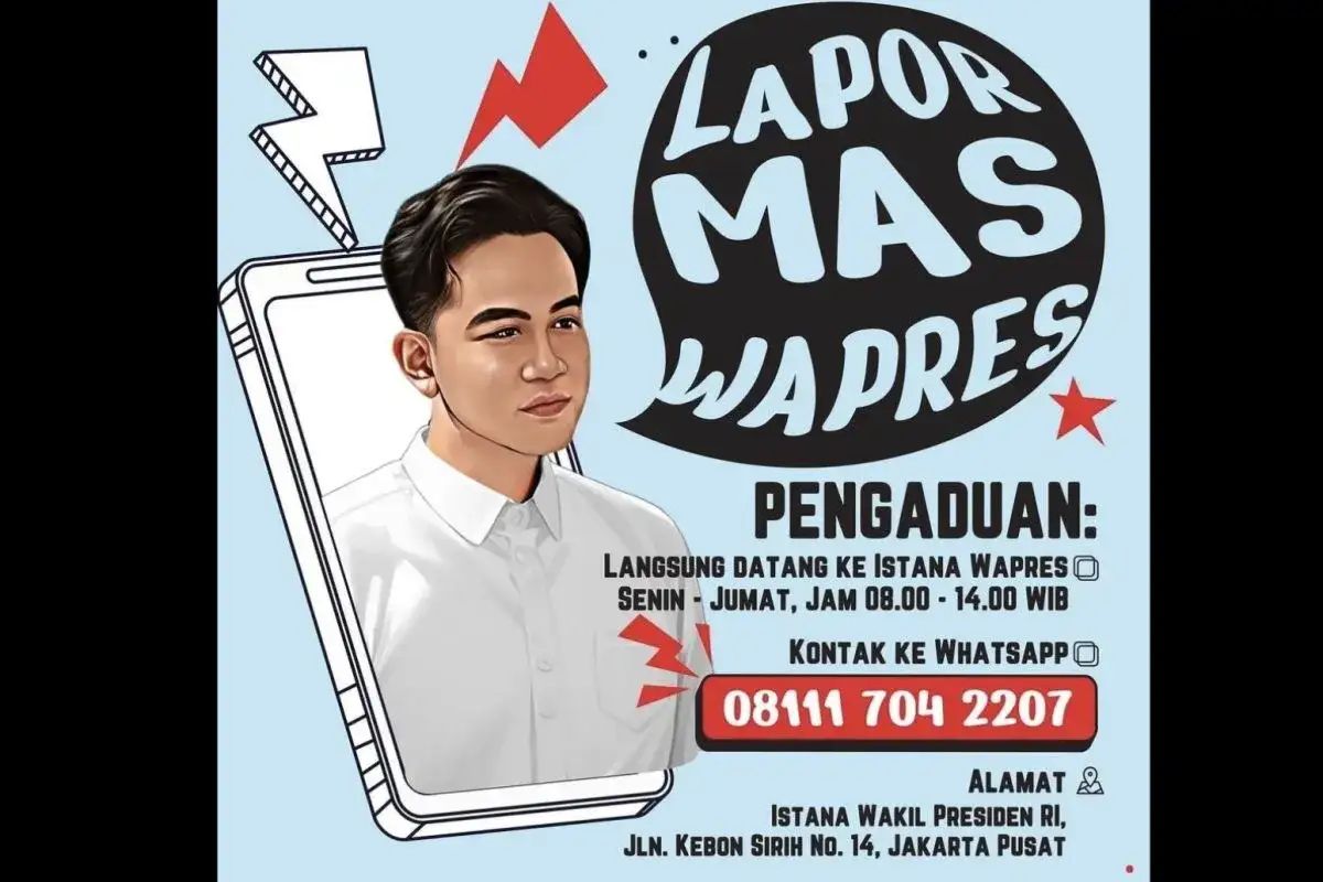 Wapres Gibran Buka Layanan Pengaduan Masyarakat Mulai Senin
