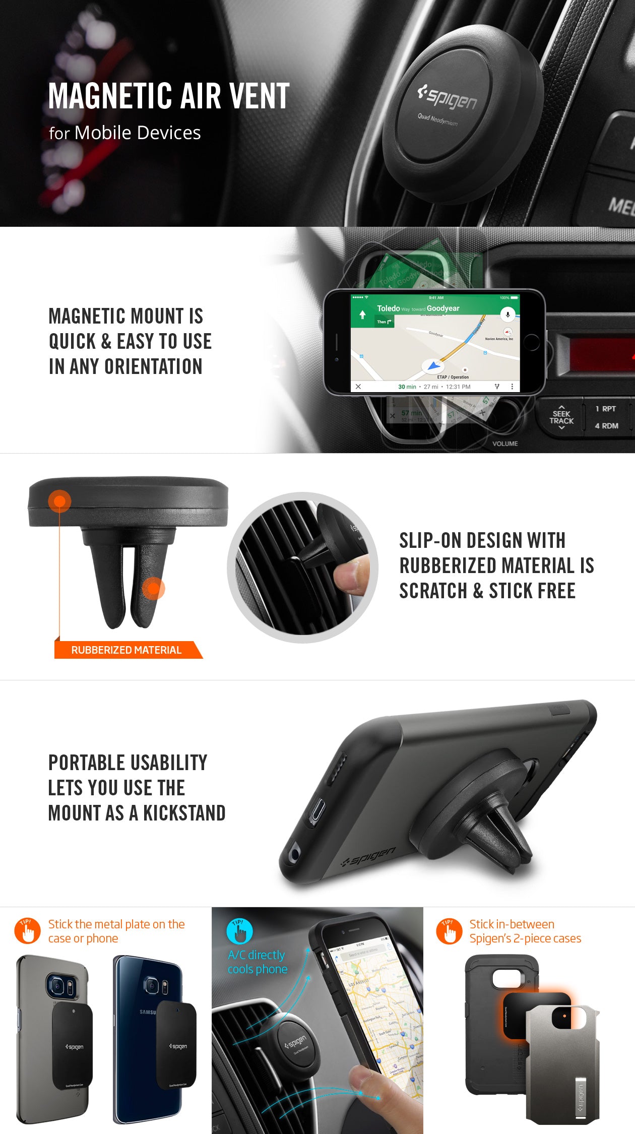 Terjual Spigen Air Vent Universal Car Mount Holder KASKUS