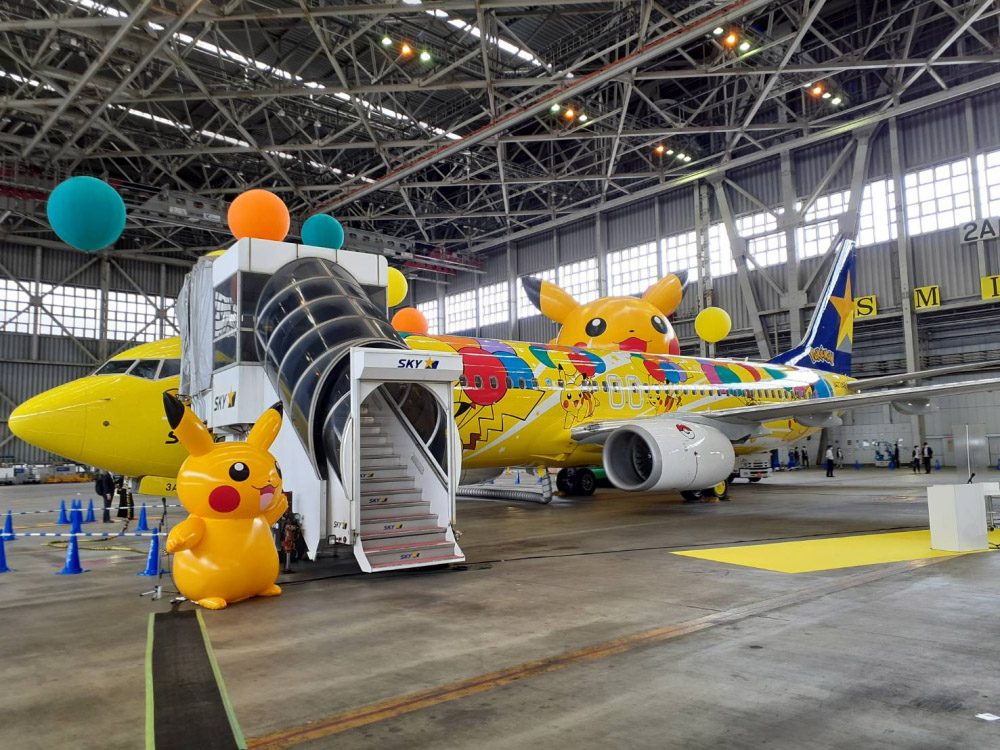 Unik & Ngegemesin! Skymark Airlines Meluncurkan Pesawat Penumpang Bertema Pokemon