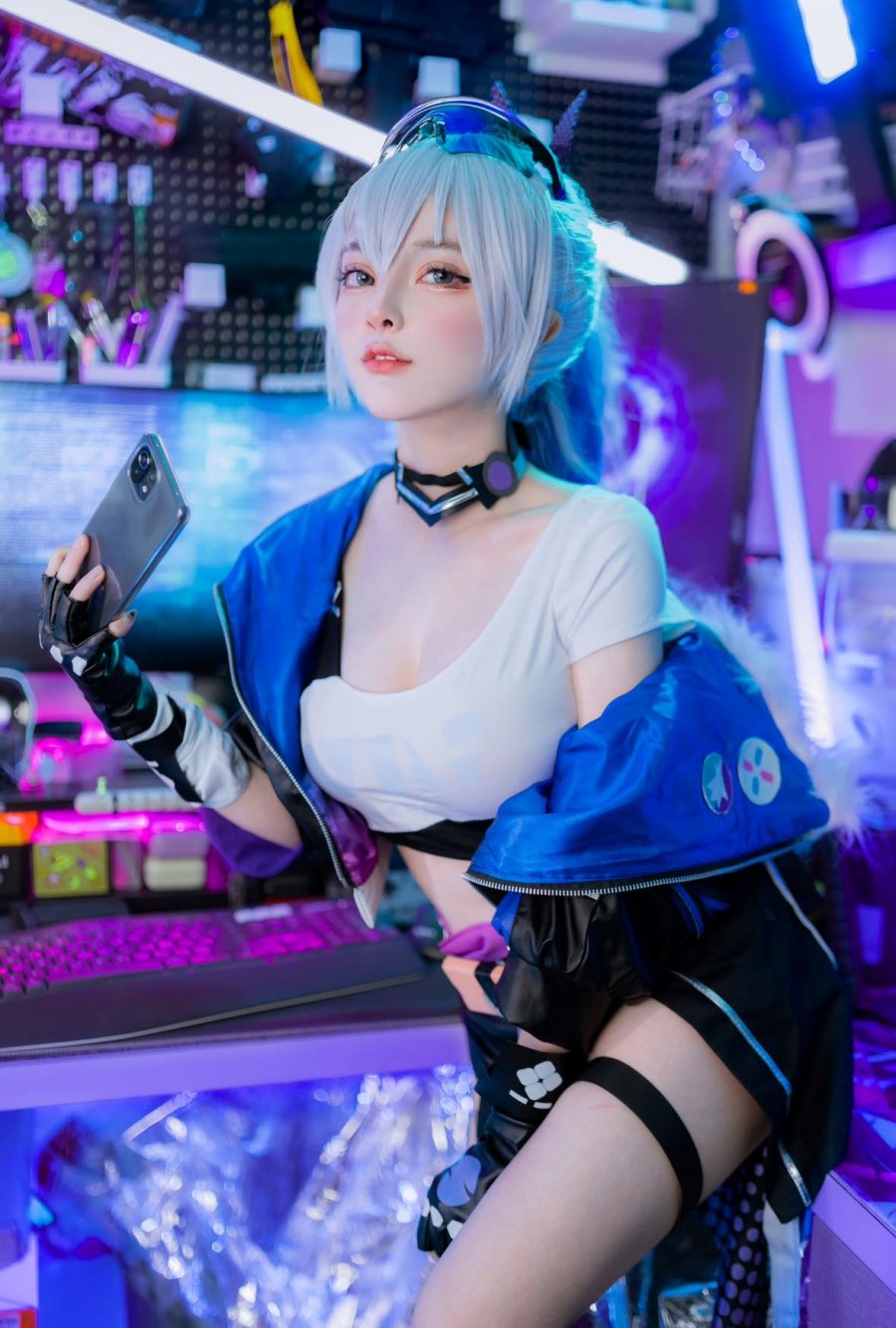 Cosplay Silver Wolf dari Honkai: Star Rail, Si Kecil yang Sangat Lucu