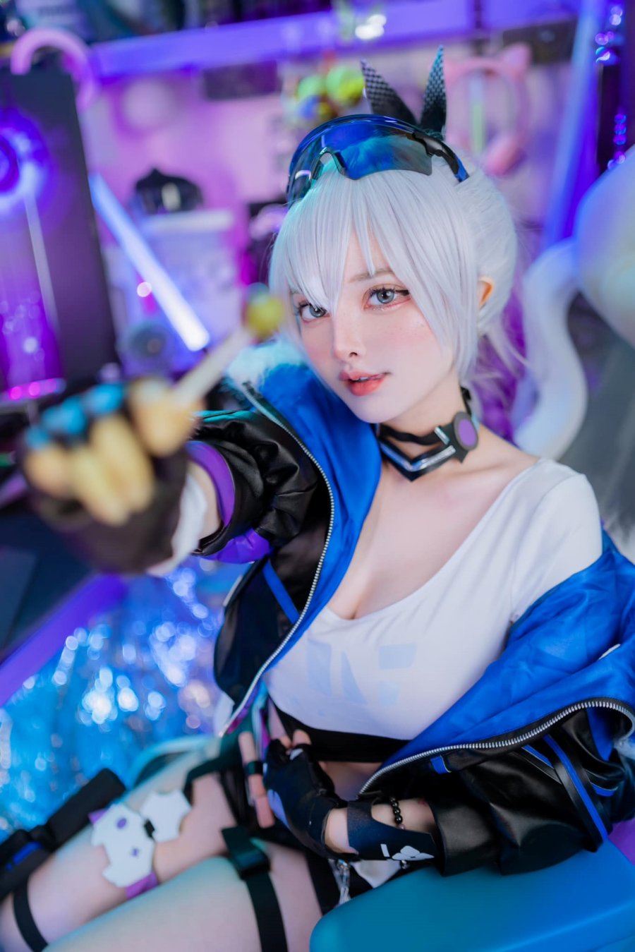 Cosplay Silver Wolf dari Honkai: Star Rail, Si Kecil yang Sangat Lucu