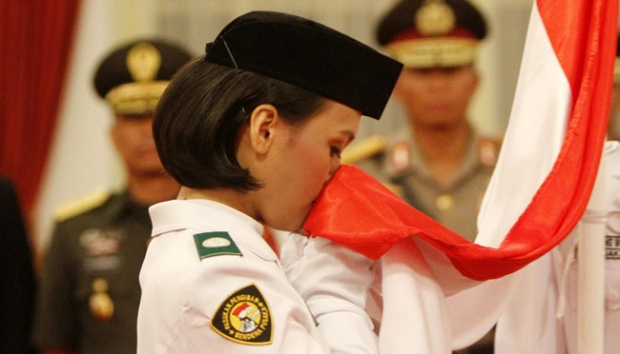 Bendera Pusaka Disimpan dalam Kaca Anti Peluru di Monas