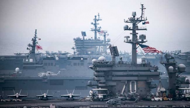 Diambang Perang Dunia III? 4 Kapal Induk AS Kepung Korea Utara