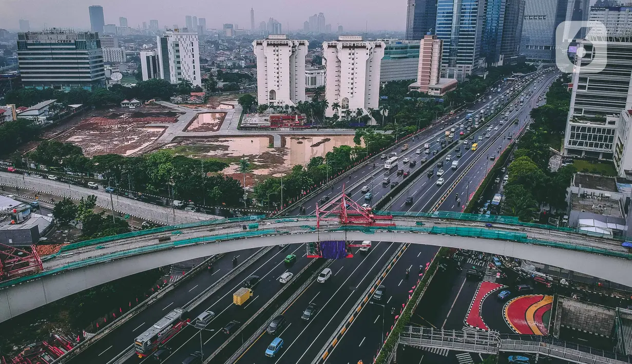FOTO: Perkembangan Pembangunan Jalur LRT Jabodebek