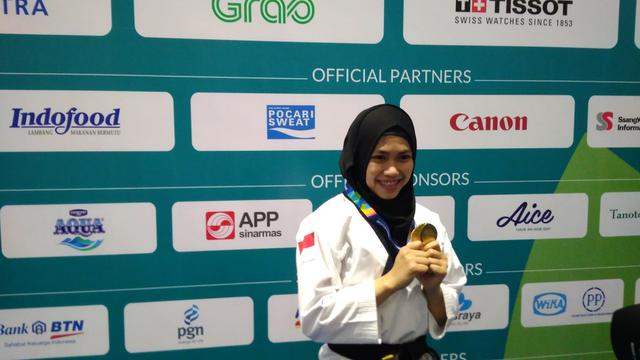 Atlet Berhijab Ini Sumbang Emas Pertama Indonesia di Asian Games
