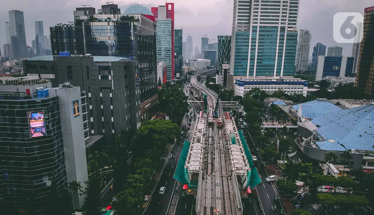 FOTO: Perkembangan Pembangunan Jalur LRT Jabodebek