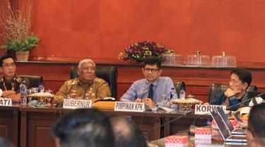 Di Depan Komisioner KPK, Gubernur Kekeh Sebut Banjir Konawe karena Kehendak Tuhan