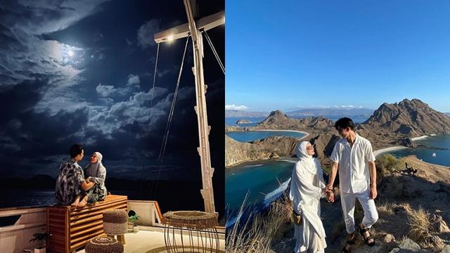 potret-honeymoon-dinda-hauw-dan-rey-mbayang-di-labuan-bajo-romantis