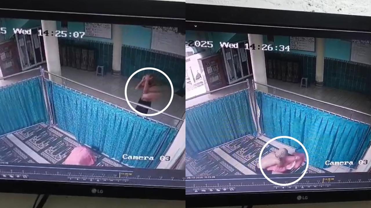 Terekam CCTV, Pemuda di Lampung Nekat Perkosa Wanita saat Sedang Salat dalam Masjid