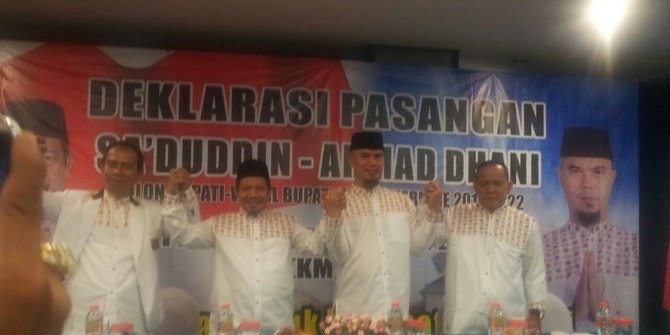  Deklarasi Pilkada Bekasi, Dhani bilang tak akan kecewakan Prabowo