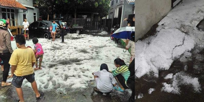 Foto-Foto Mencekam Hujan Badai di Bandung Viral di Medsos