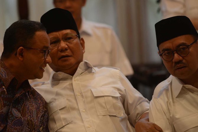 Prabowo yang merasa untung Anies dan Sudirman Said dicopot Jokowi