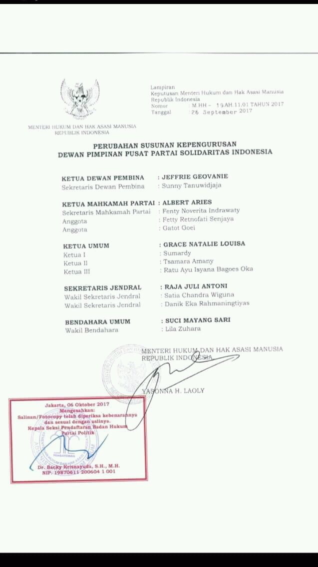 PSI sebut Sunny sudah lama menjadi kader partai