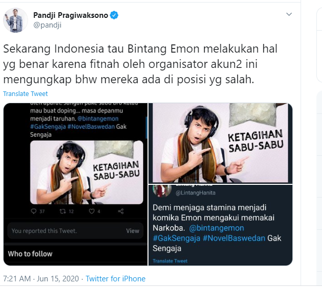 Usai Kritik Penyiram Novel Baswedan 'Tak Sengaja', Bintang Emon Diserang Buzzer