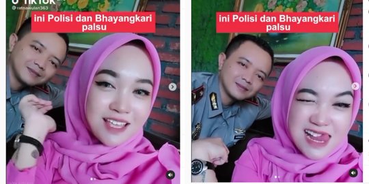 Profesi Sebenarnya Polisi dan Bhayangkari Palsu yang Bikin Konten 'Kacang Hijau'