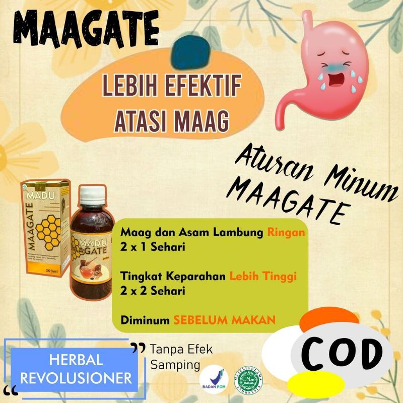 MAAGATE OBAT MAAG KRONIS ASAM LAMBUNG AMPUH GERD &amp; ANXIETY MAGATE