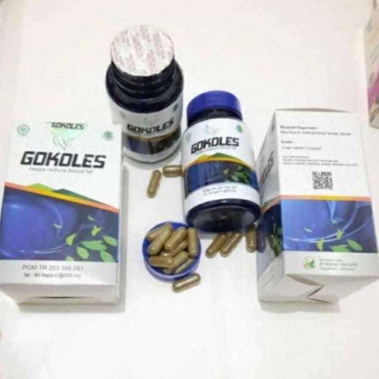 GOKOLES ASLI RESMI BPOM OBAT KOLESTEROL ASAM URAT