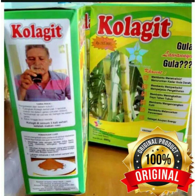 KOLAGIT OBAT HERBAL DIABETES ORIGINAL (ASLI) AMPUH.