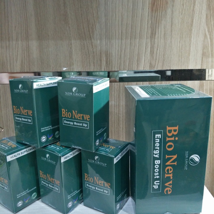 BIO NERVE MALAYSIA NDR GROUP ORIGINAL ISI 40 PIL HERBAL
